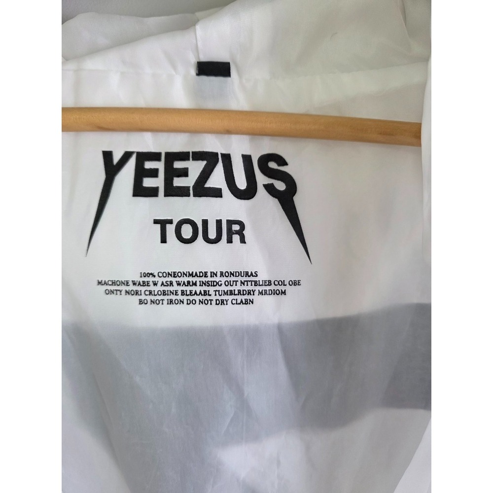 Adidas X Kanye West Yeezus Tour Wind Jacket Size M White Black Windbreaker Rare - Picture 12 of 13